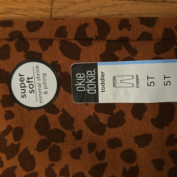 OKIE DOKIE BRAND TODDLER GIRLS ANIMAL PRINT BROWN JOGGER PANTS SIZE 5T - Picture 6 of 12